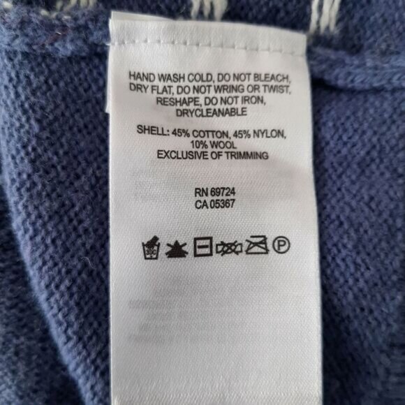 COLUMBIA / Fair Isle Intarsia Snowflake Knit Sweater Women's Sz M - Picture 10 of 10